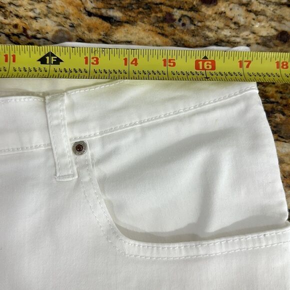 Poco Jeans White Straight Leg Jeans Size 17 - Picture 8 of 11